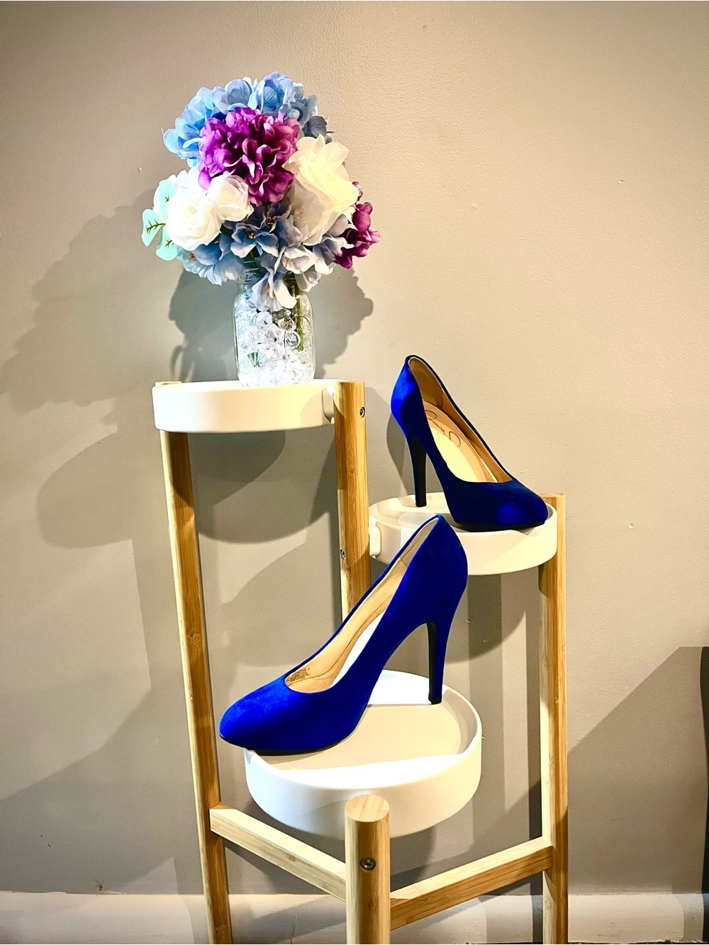 Jessica Simpson Royal Blue Suede Stiletto Pumps